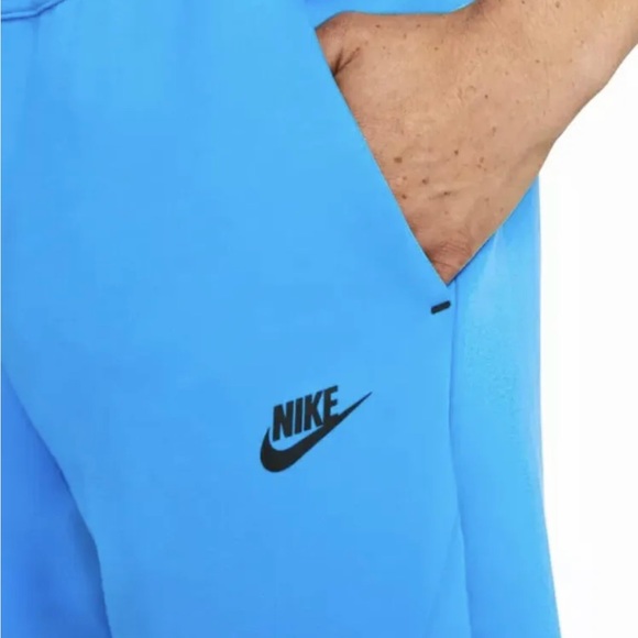 Nike Men s Sportswear Tech Fleece Joggers Light Photo Blue CU4495-435 AUTHENTIC - Picture 4 of 4